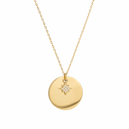 bijoux rond personnalisé avec strass étoile