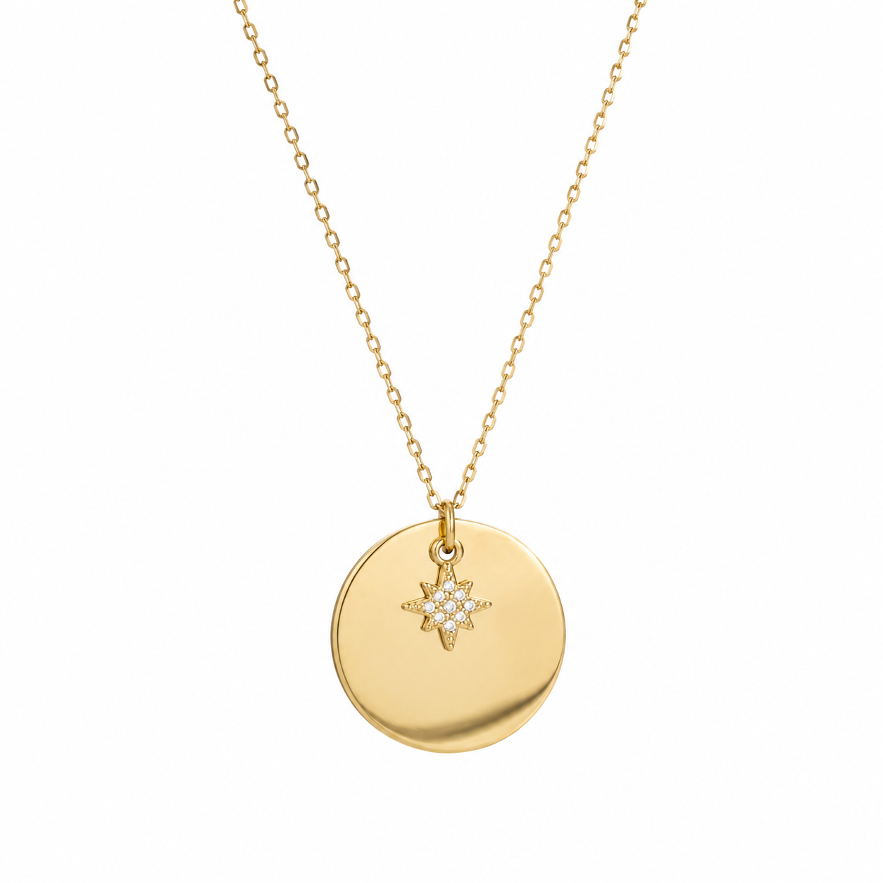 bijoux rond personnalisé avec strass étoile