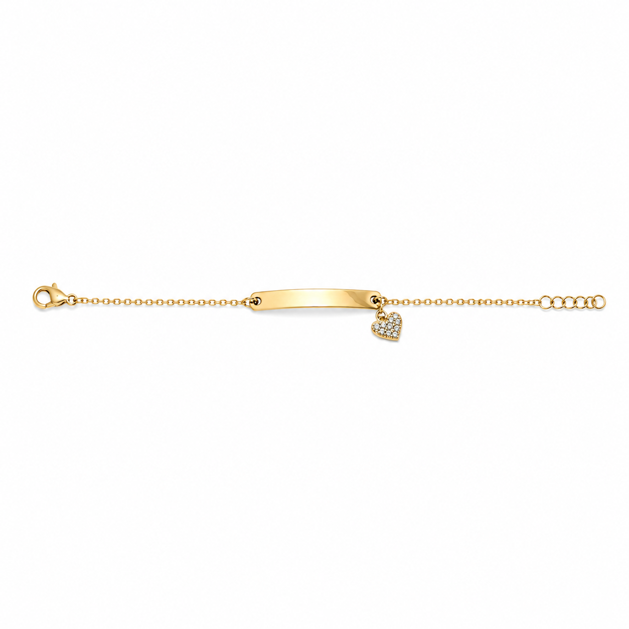 gourmette a pendentif coeur